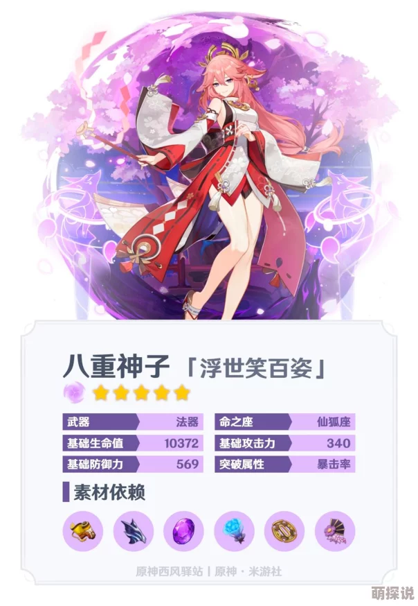八重神子部下的角色特点与能力分析：他们在游戏中扮演的重要作用与互动关系解析