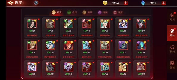 深入解析：命运圣契魔灵角色排行与详细介绍