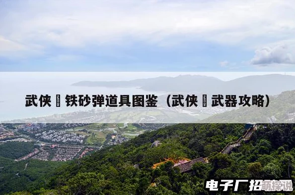 武侠乂游戏道具深度解析：铁砂弹图鉴及使用攻略详解