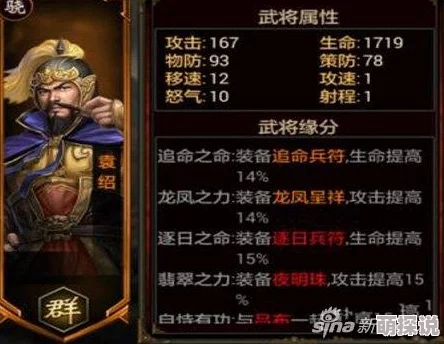 五虎战将手游深度解析：武将袁绍属性、技能及战斗应用详解
