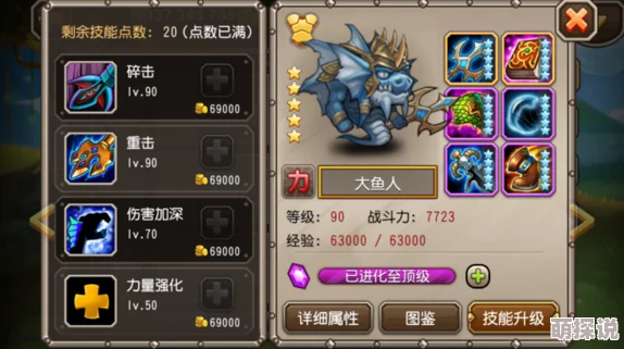 魔灵兵团策略解析：伏击鱼人技能属性全面介绍与实战应用